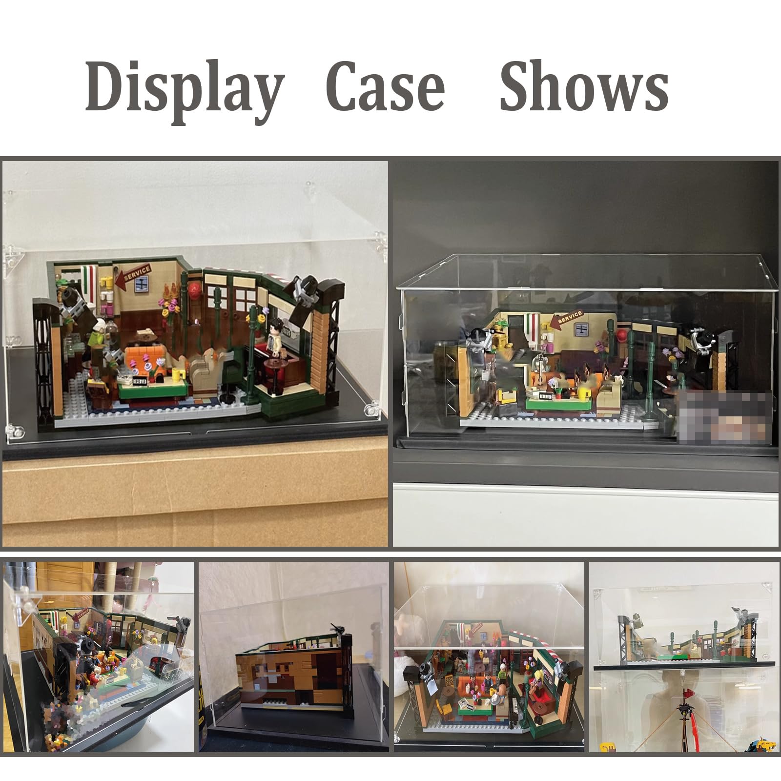 Teca Vetrina per Lego 21319, Acrilico Trasparente Vetrina Collezione Espositiva per [Friends Central Perk] - 35x25x15cm | 2mm