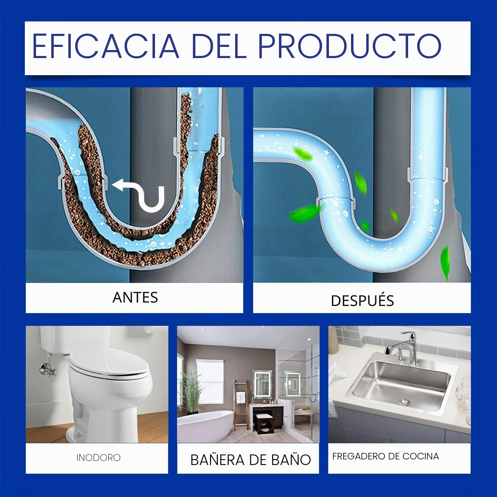 Turbonet 2.0 Desatascador, Desatascador Tuberías Turbonet 2.0, Potente Eliminador De Obstrucciones Para Inodoros, Cocinas, Baños Y Duchas; Previene Olores Y Mantiene Las Tuberías (3pcs)