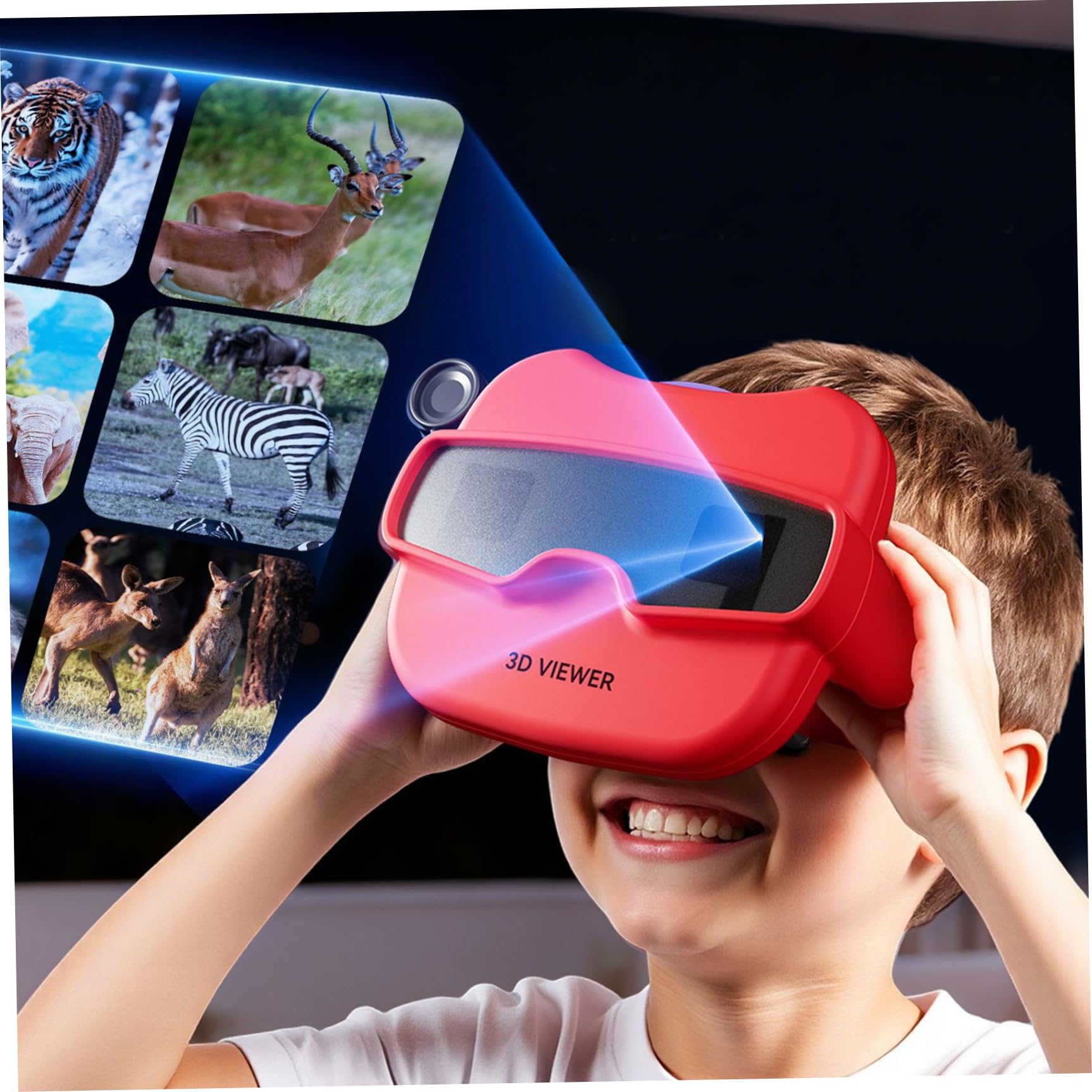 Kaléidoscopes éducatifs Amusants pour Enfants, visionneuse 3D, avec 6 Rouleaux, Jouet Naturel sans Danger pour Les Yeux