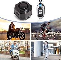 Vista 6 de Bocina de bicicleta alarma de vehículo eléctrico inalámbrico sistema de alarma de vibración con sensor de movimiento, alarma antirrobo impermeable