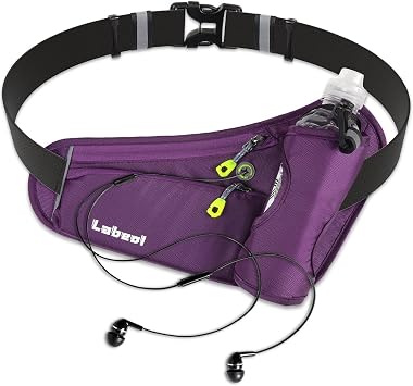 Labeol Running Belt, Waterproof Hydration Belt with Water Bottle Holder