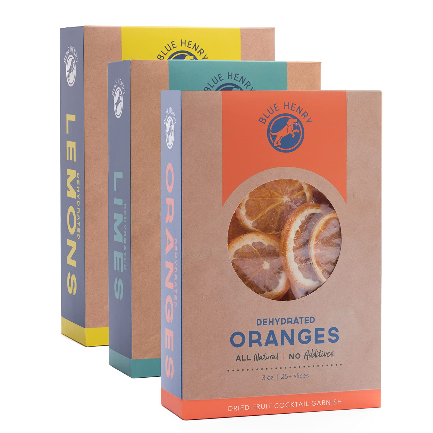 BlueHenry Dehydrated Fruit Garnish - Lemons, limes and oranges