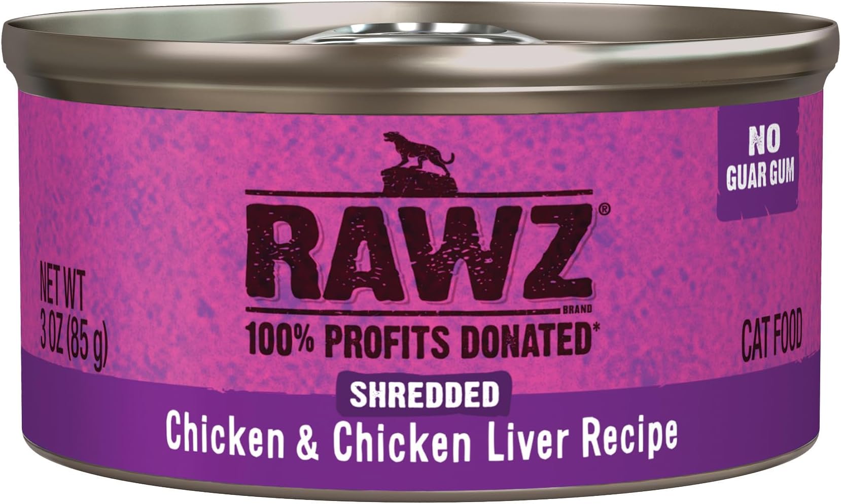 Natural Premium Shredded Canned Cat Wet Food - Grain Free Made with Real Meat Ingredients No BPA or Gums - 3oz Cans - 18 Count (Chicken & Chicken Liver)