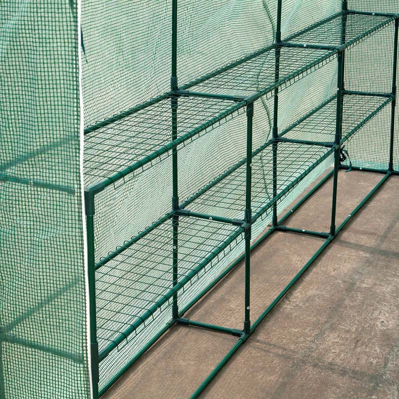 YSUEFIJO Invernadero de Túnel, Invernáculo de Jardín Exterior, Invernadero Caseta, Anti-UV Marco de Metal, Cubierta PE 140 g/m², para Cultivo Plantas Verduras