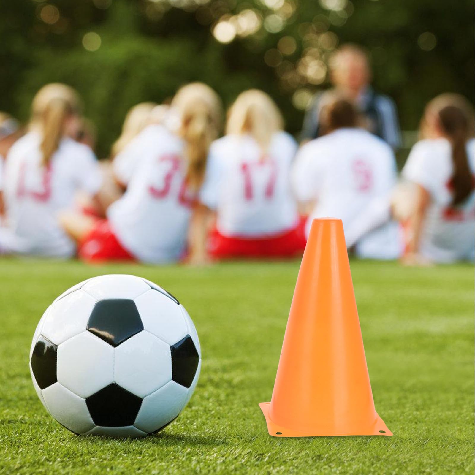 Healvian 20 Pièces Petits Cônes de Signalisation en Plastique Légers et Multifonctionnels pour Entraînement Sportif Basketball et Football, Plots de Balisage pour Exercices