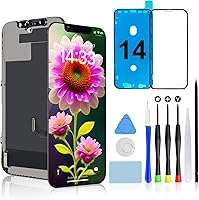 Vista 8 de Brinonac para iPhone 6, pantalla de repuesto negra, digitalizador LCD táctil, montaje completo con cámara frontal, sensor de proximidad, altavoz