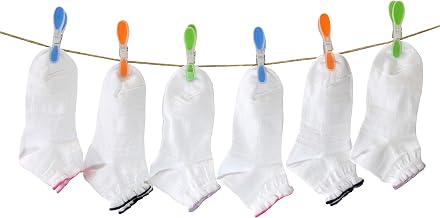 PETTI Artigiani Italiani - Girls' Socks, 6 Pairs of Short Girls' Socks, Short Girl Socks, Girl Socks Cotton Thread of Scotland, 100% Made in Italy