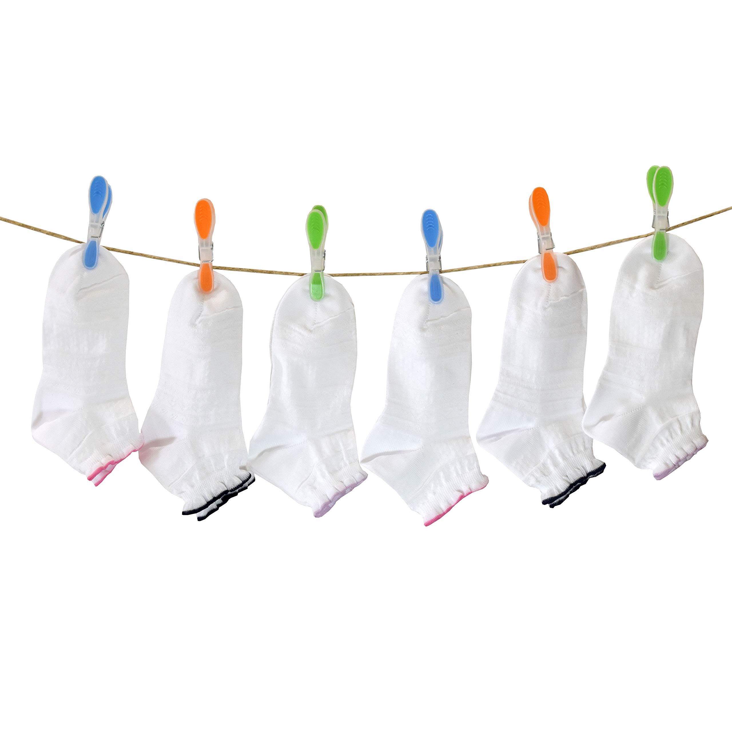 PETTI Artigiani Italiani - Calzini Bambina, 6 Paia di Calzini Corti Bambina, Calzini Bambino Corti Femminuccia, Calzini Bambina Cotone Filo di Scozia, 100% Made in Italy