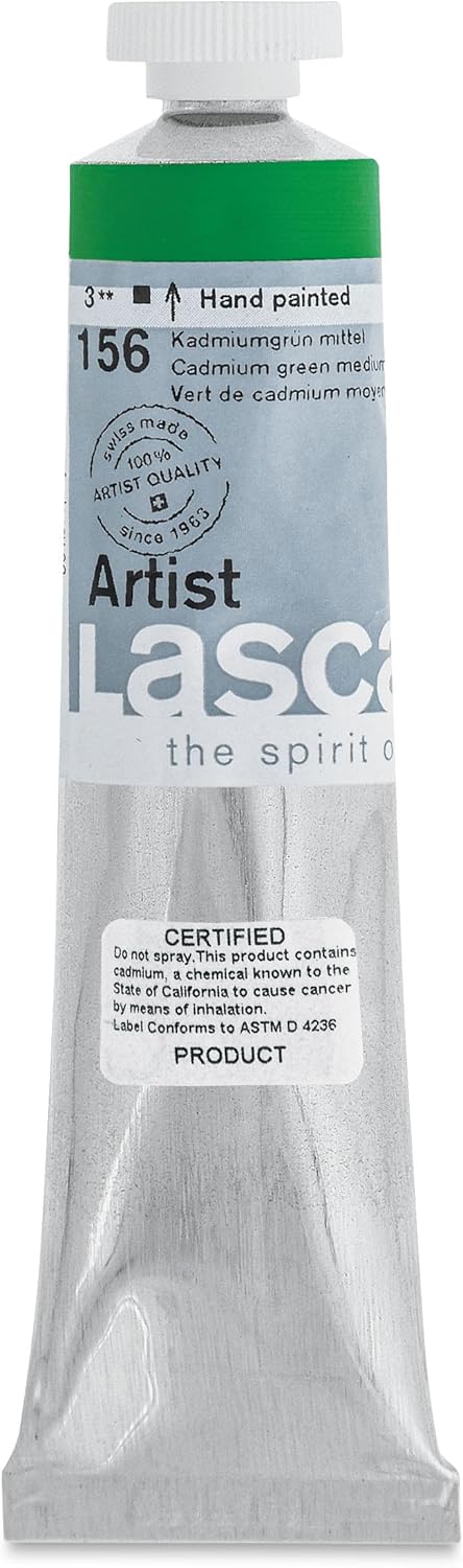 Lascaux Artist Acrylic: 45ml Cadmium Green Medium