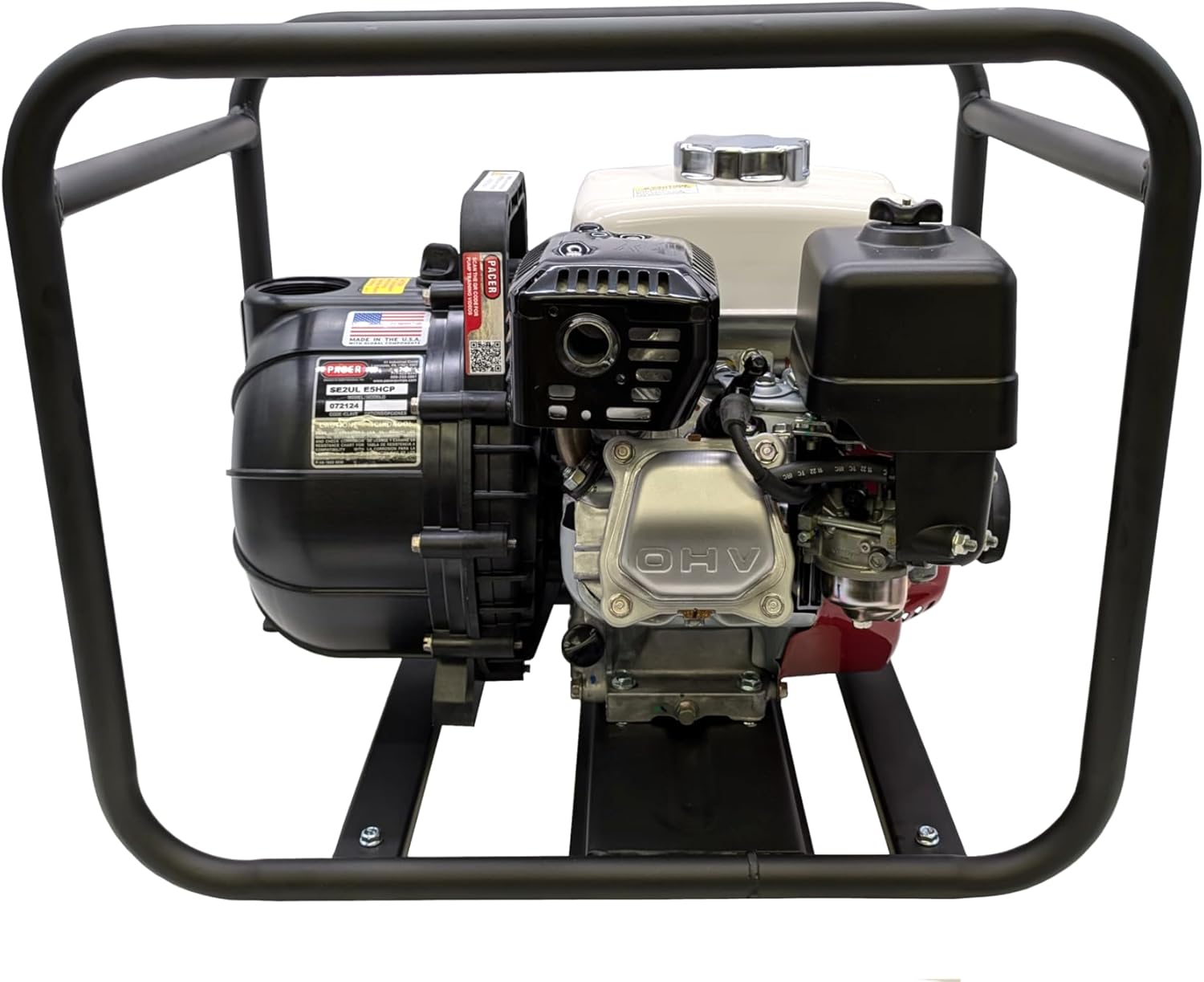 Pacer Pumps 200 GPM "S" Series SE2UL E5HCP/RC, Self-Priming Multi-Purpose Water Transfer Pump with Honda GX Engine, 200 GPM