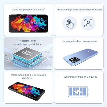 redbeat E3 256GB+12GB RAM ブラック Amazon.com: redbeat Unlocked Android 14Gaming Phone, Cell