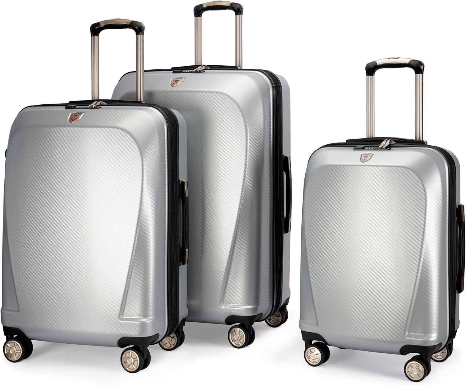 GinzaTravel Expandable 3Piece Luggage Set,Rare Color PC