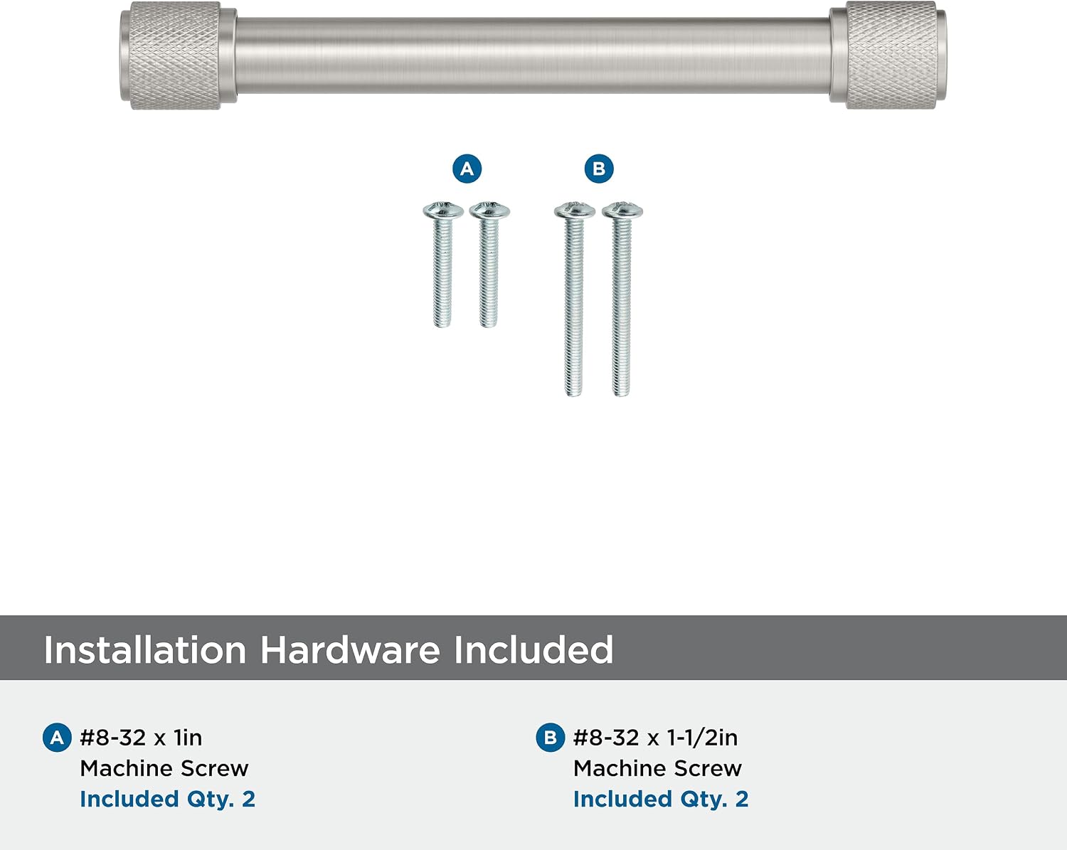 Amerock Faraday 5-1/16 inch (128mm) Center-to-Center Satin Nickel Cabinet Pull, BP37744G10