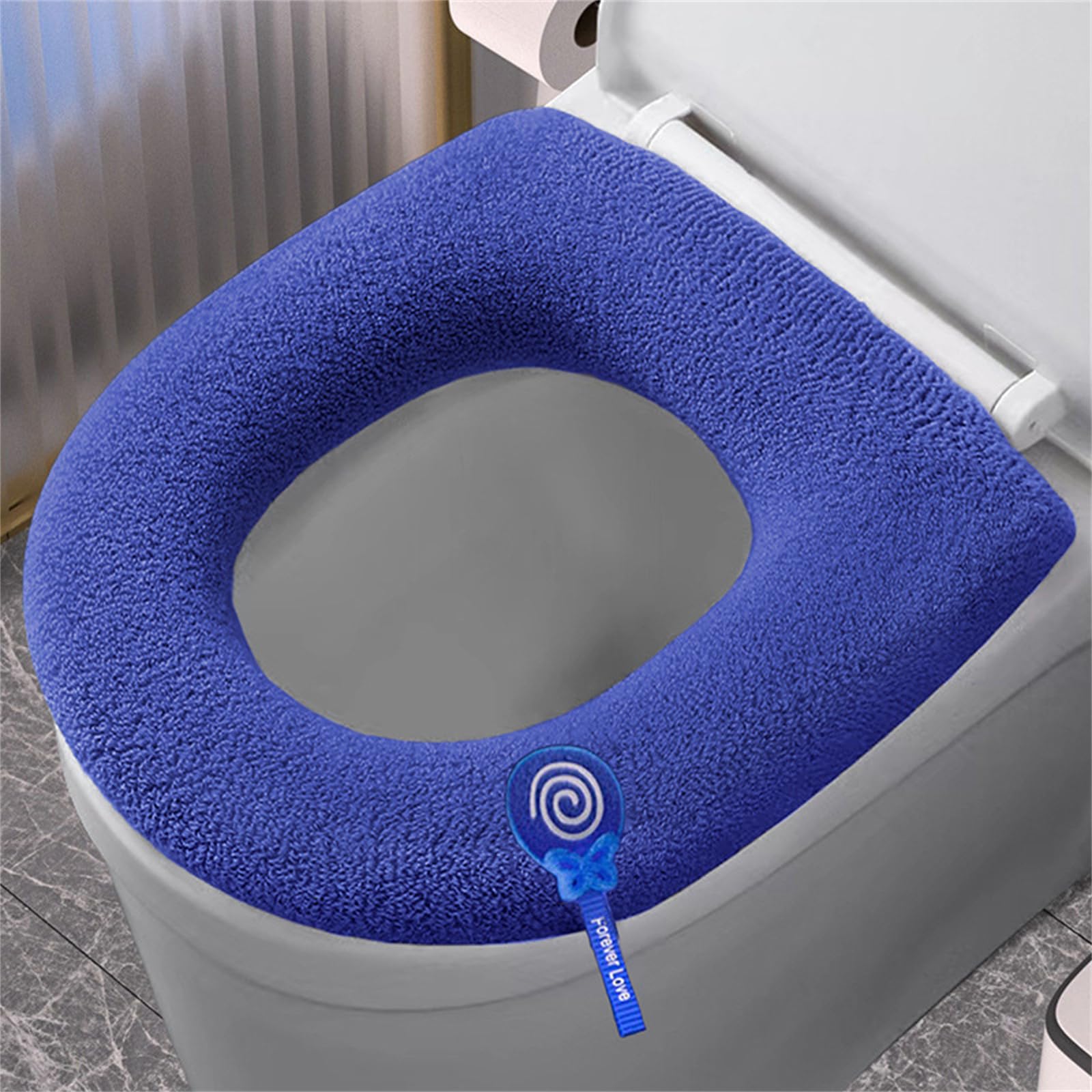 Housse De WC ZUZER - 3 Pièces Lavables - Tissu Doux Et Fond Imperméable - Motif Chat - Adieu Les Sièges Froids !