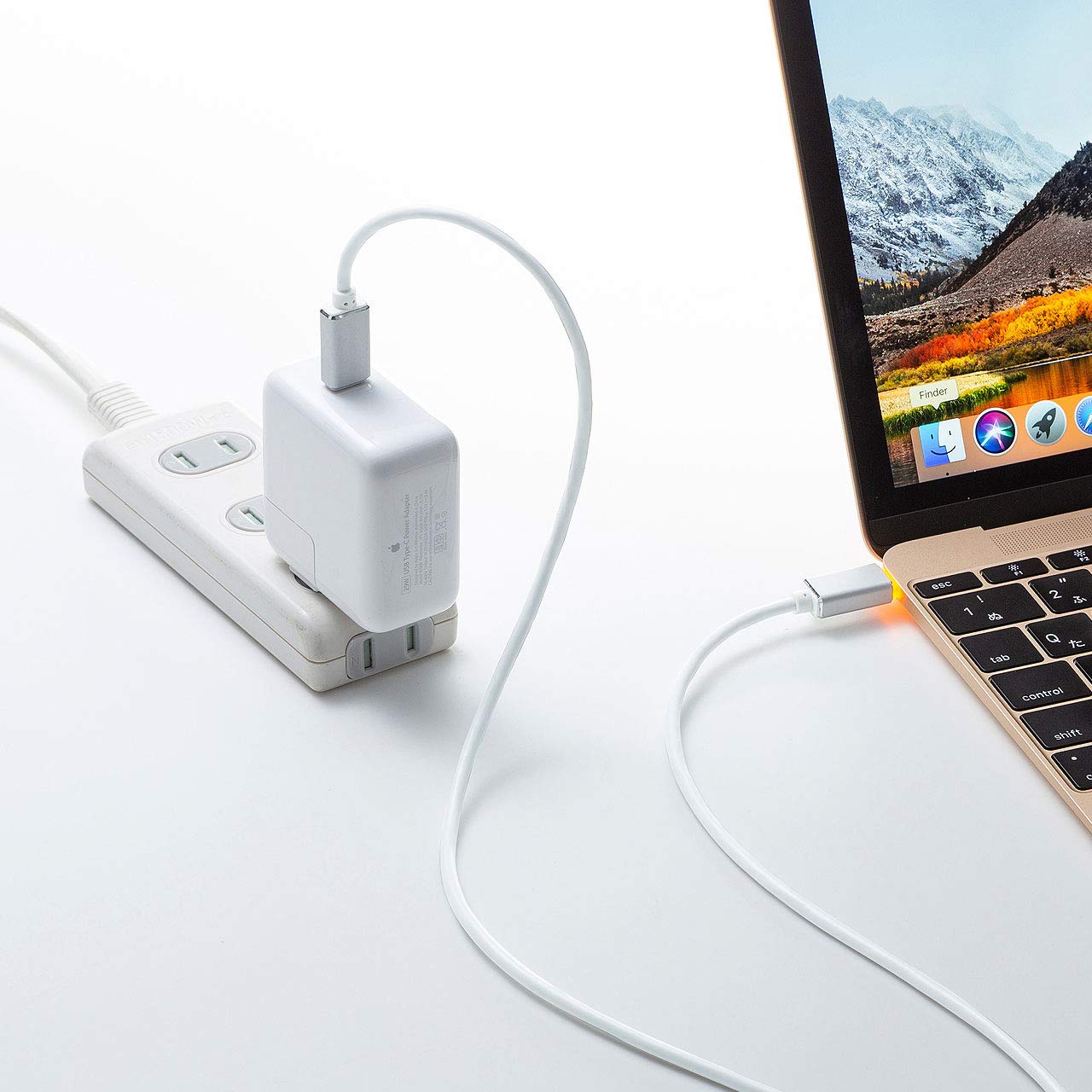 Amazon.co.jp: サンワサプライ MacBook用LED付きTypeC充電ケーブル 1.5 