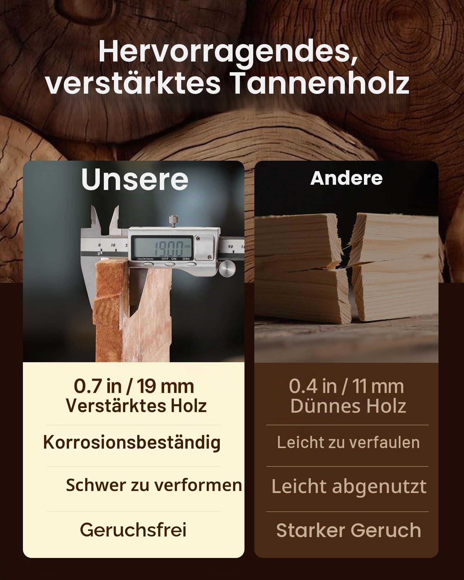 VEVOR Bienenstock, Zander Beute für 30 Rahmen, mit Bienenwachs beschichtetes Tannenholz, 2 Tiefe + 1 mittelgroßer Bienenkasten, Langstroth-Bienenstock-Set, transparente Acrylfenster mit Fundamenten
