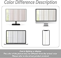 Vista 8 de DriftAway Cenefa de Lino Estilo Granja con Forro de Doble Capa con Aislamiento Térmico para Oscurecer la Habitación, Cenefas Opacas para Ventana