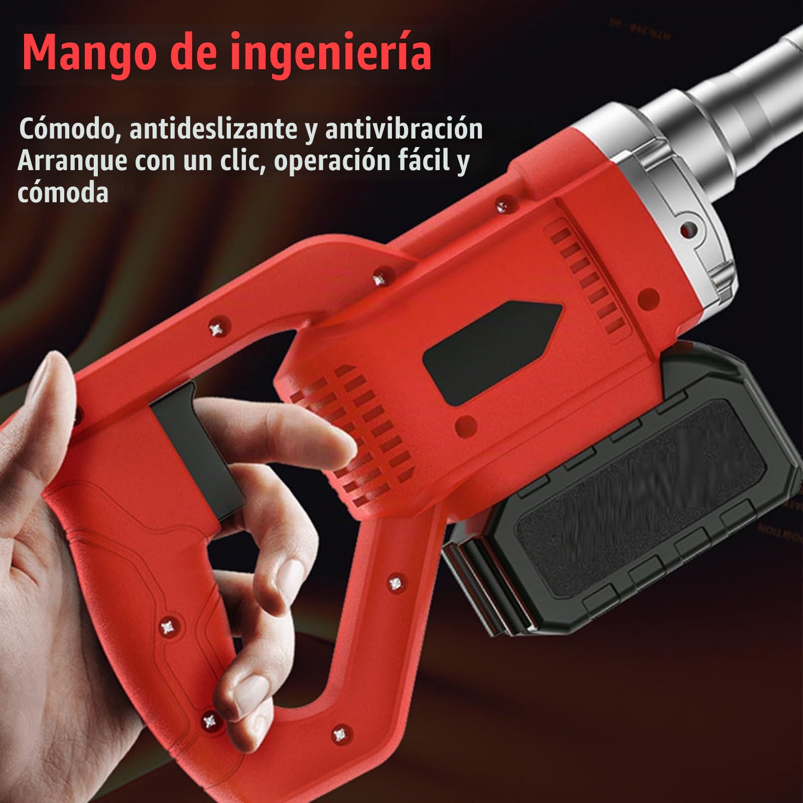 Herramienta vibratoria de hormigón,Herramienta de acabado de hormigón con regla eléctrica,Paleta de hormigón con batería de litio,Nivelación de superficies de cemento con regla inalámbrica eléctrica