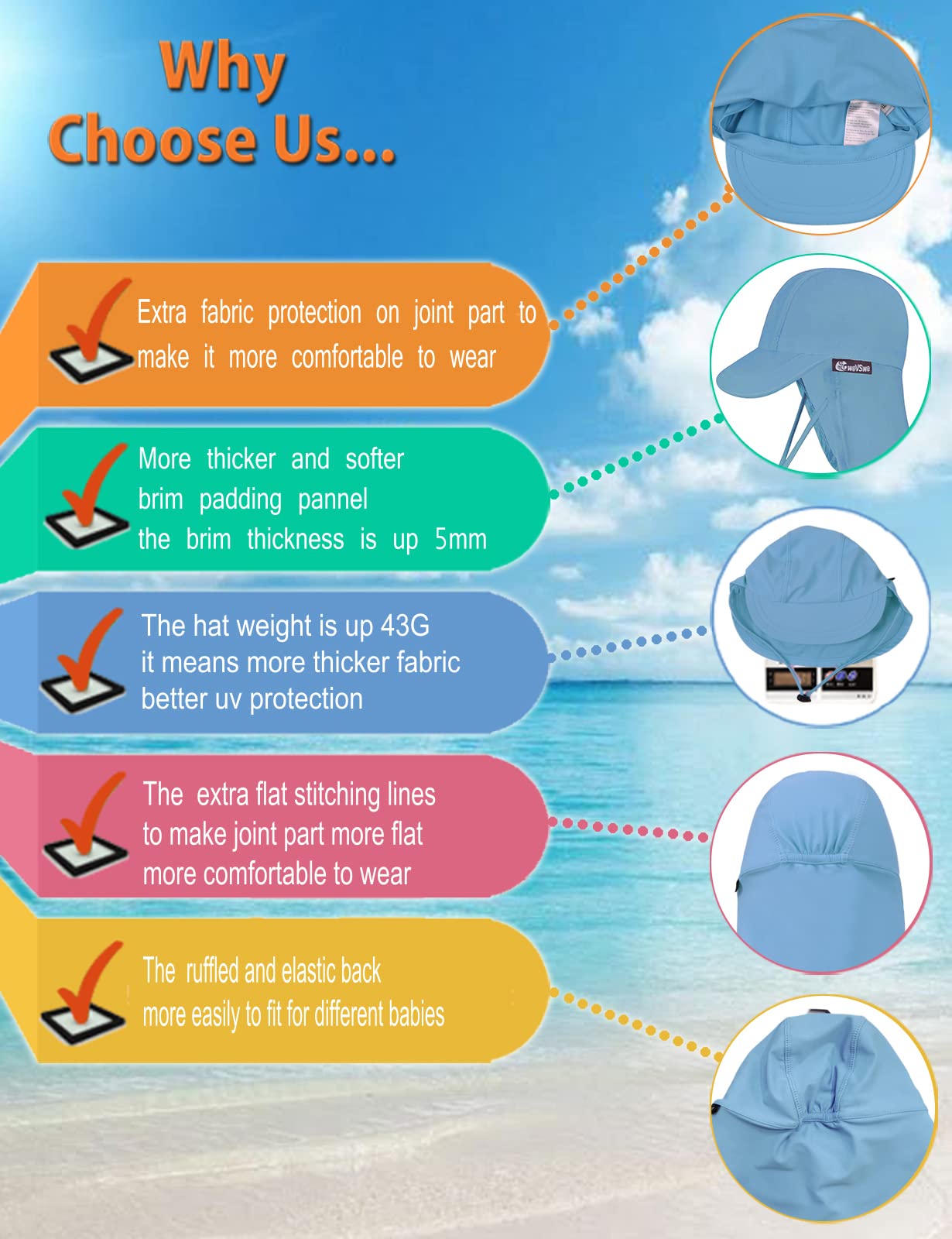 weVSwe Baby Toddler Boy Swimsuit Long Sleeve Baby Swimwear UPF 50+ Sun Protection Rash Guard Swimming Costume with Crotch Zipper 0-3 Years — view 103
