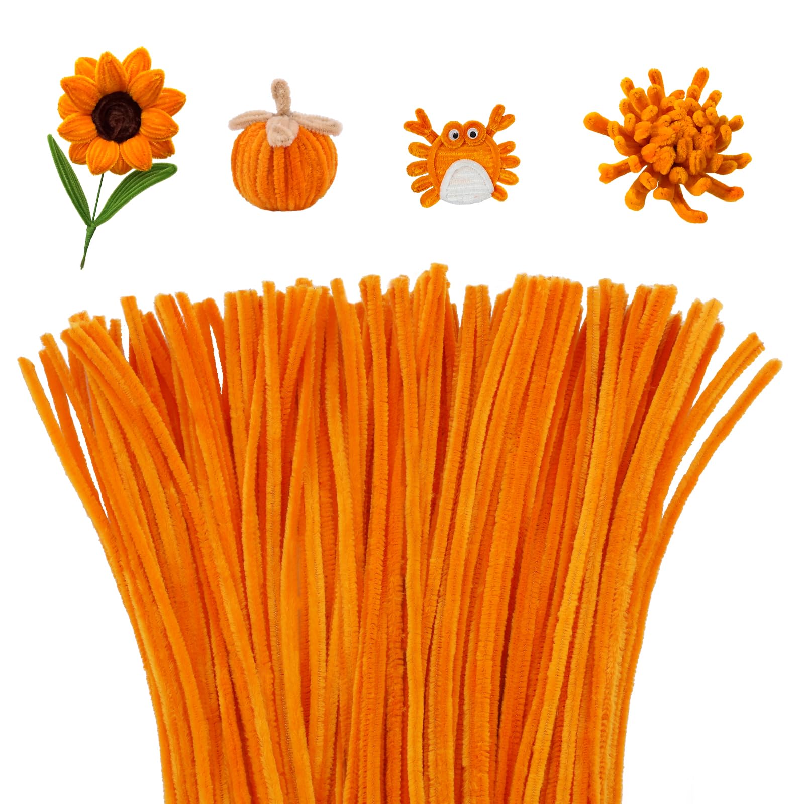 Mnuizu 200 Pcs Pipe Cleaners, Chenille Stems Pipe Cleaner Craft Supplies