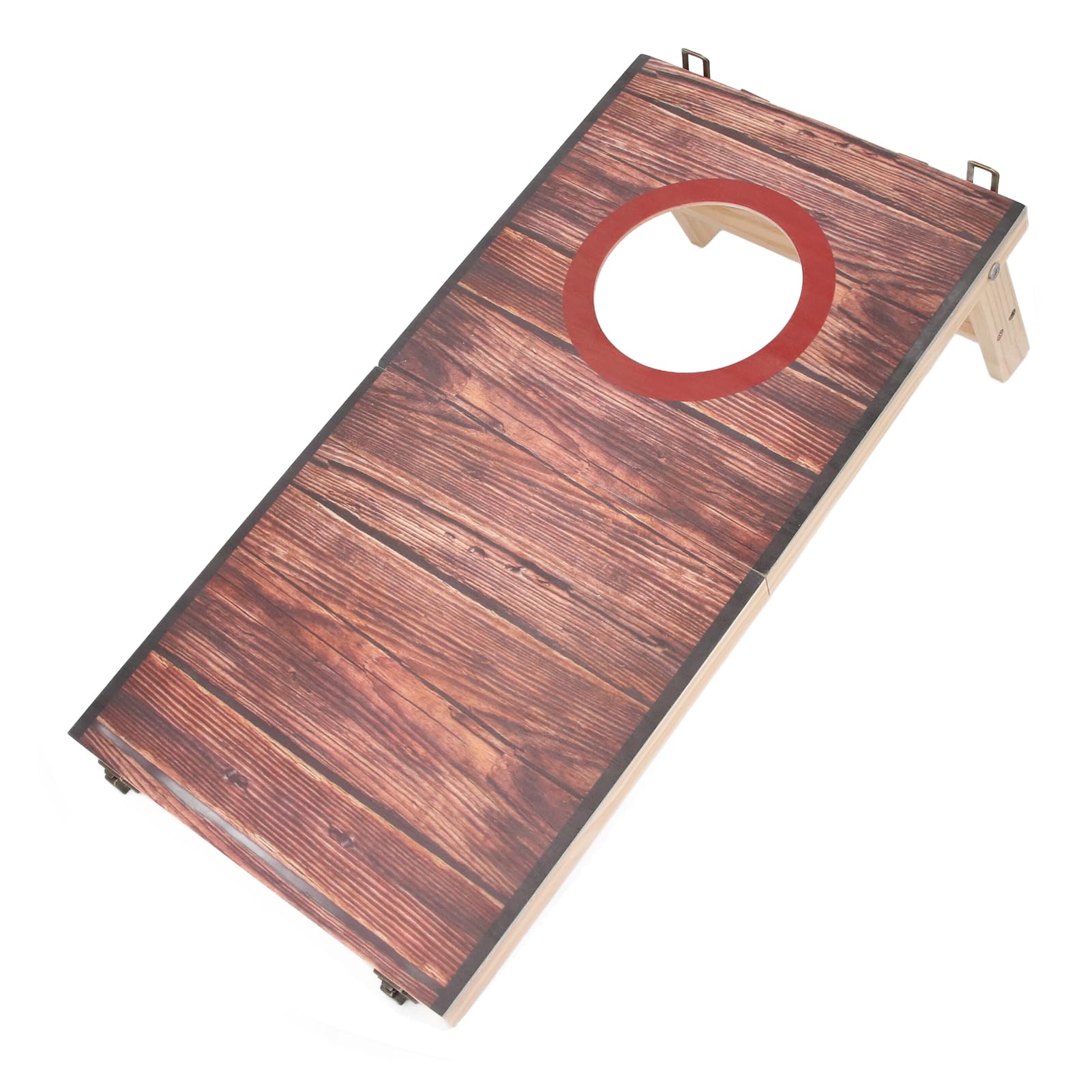 Tnfeeon Zestaw do Gry w Cornhole na świeżym Powietrzu, Drewniana Torba do Rzucania fasolą na Spotkania Rodzinne i Imprezy Podwórku, Kompaktowa Przenośna Konstrukcja Pasuje Tylnych Klap Piknikowych
