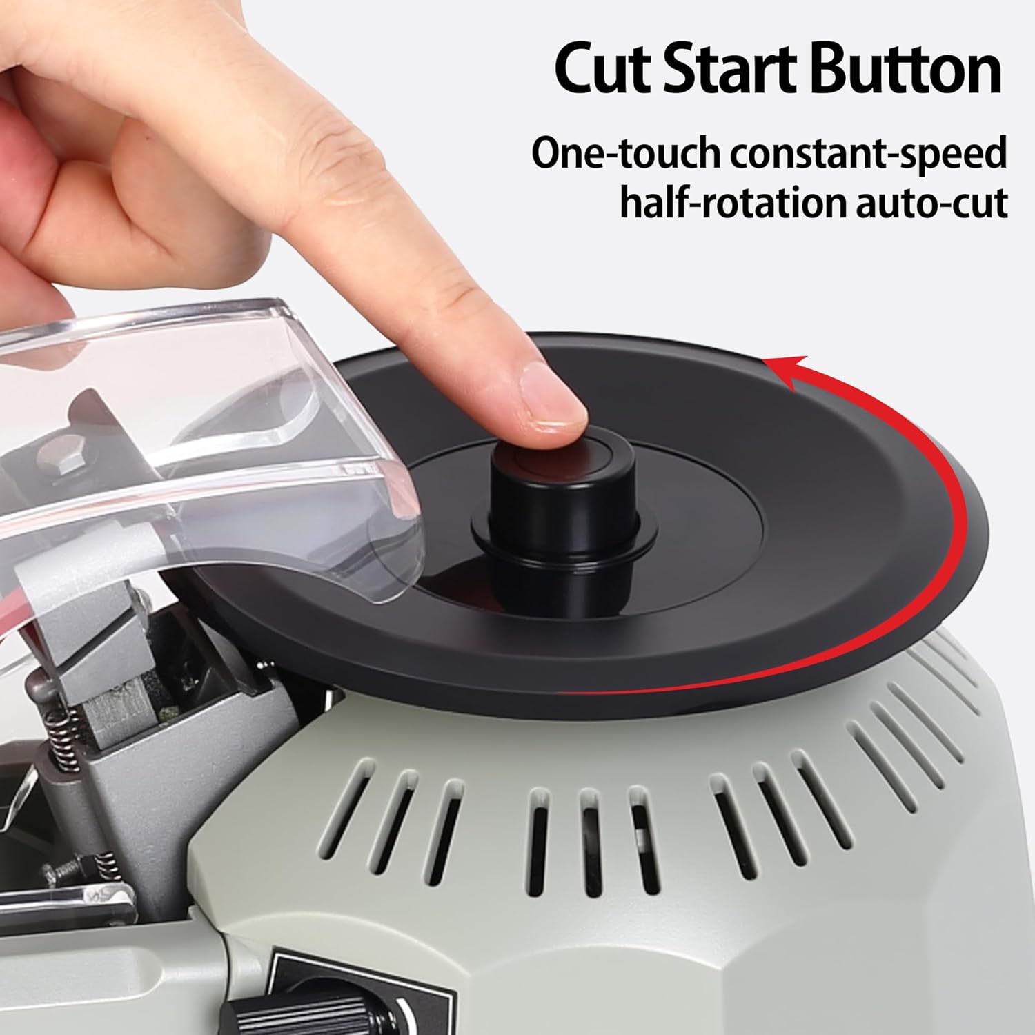 Rotary Disc Tape Cutting Machine, Automatic Tape Dispenser, 13-60mm Cutting Length, 3-25mm Tape Width, for Offices School Warehouses