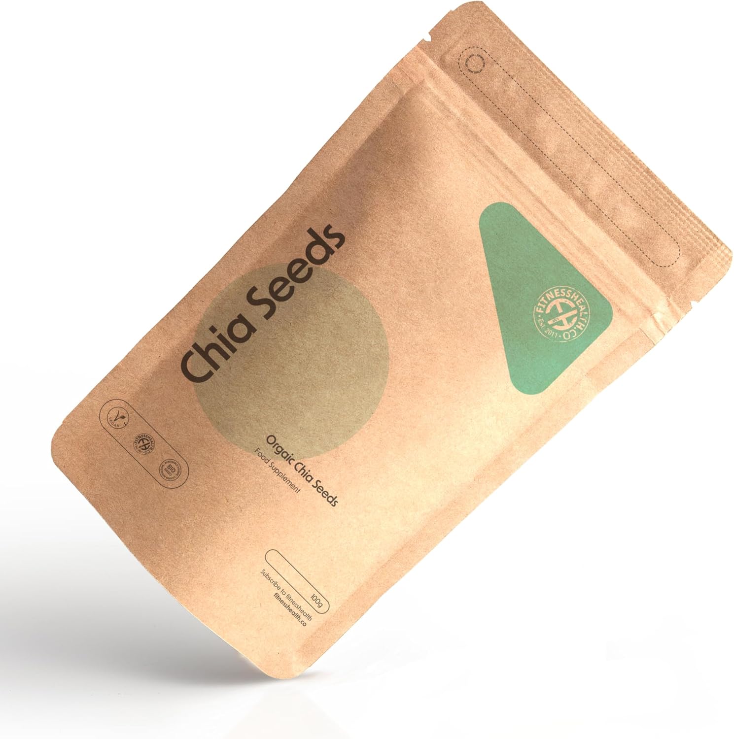 Fitness Health Organic Chia Seeds Whole 100G Saturated