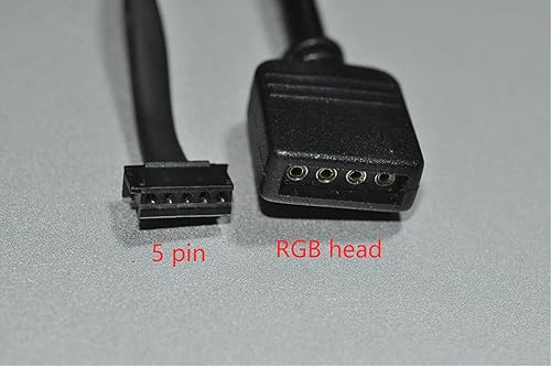 Miniatura 2 de TT Racing para cable AM4 RGB para Wraith Spire RGB LED Socket AM4 4-Pin conector CPU Cooler Fan (longitud del cable 19.7 in)