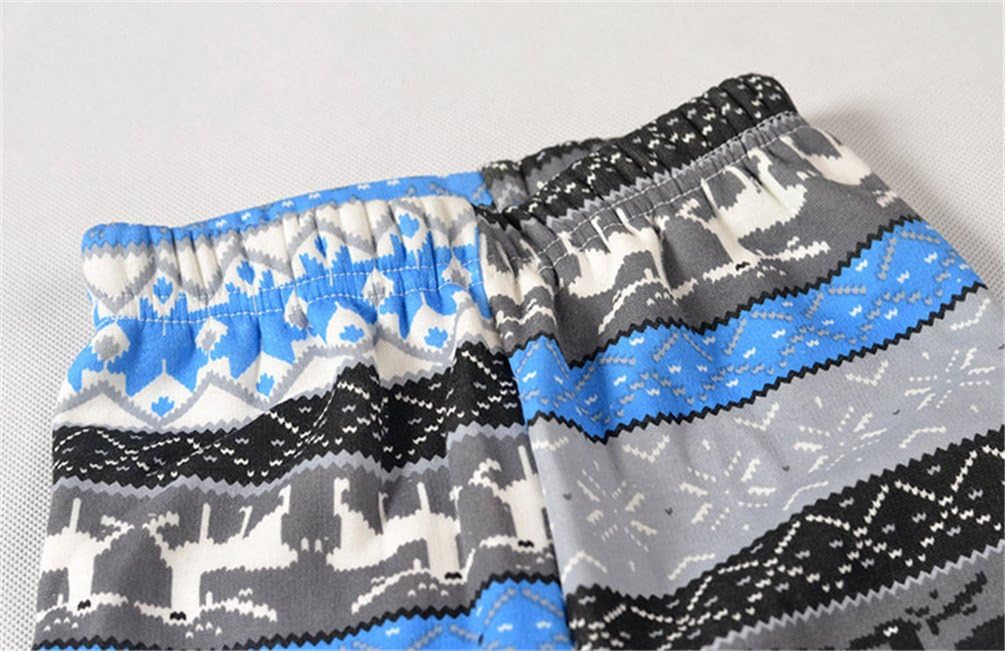 Rysly Girls Winter Thick Warm Long Pants Printing Fleece Lined Leggings - Image 5