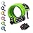 NDakter Bike Lock, 4/5.6 Feet Bicycle Cable, High Security 5 Digit Resettable Combination Coiling Bicycle Lock, Heavy Duty Anti Theft Cable with Mounting Bracket, 1/2 Inch Diameter (4FT,Green-12mm)