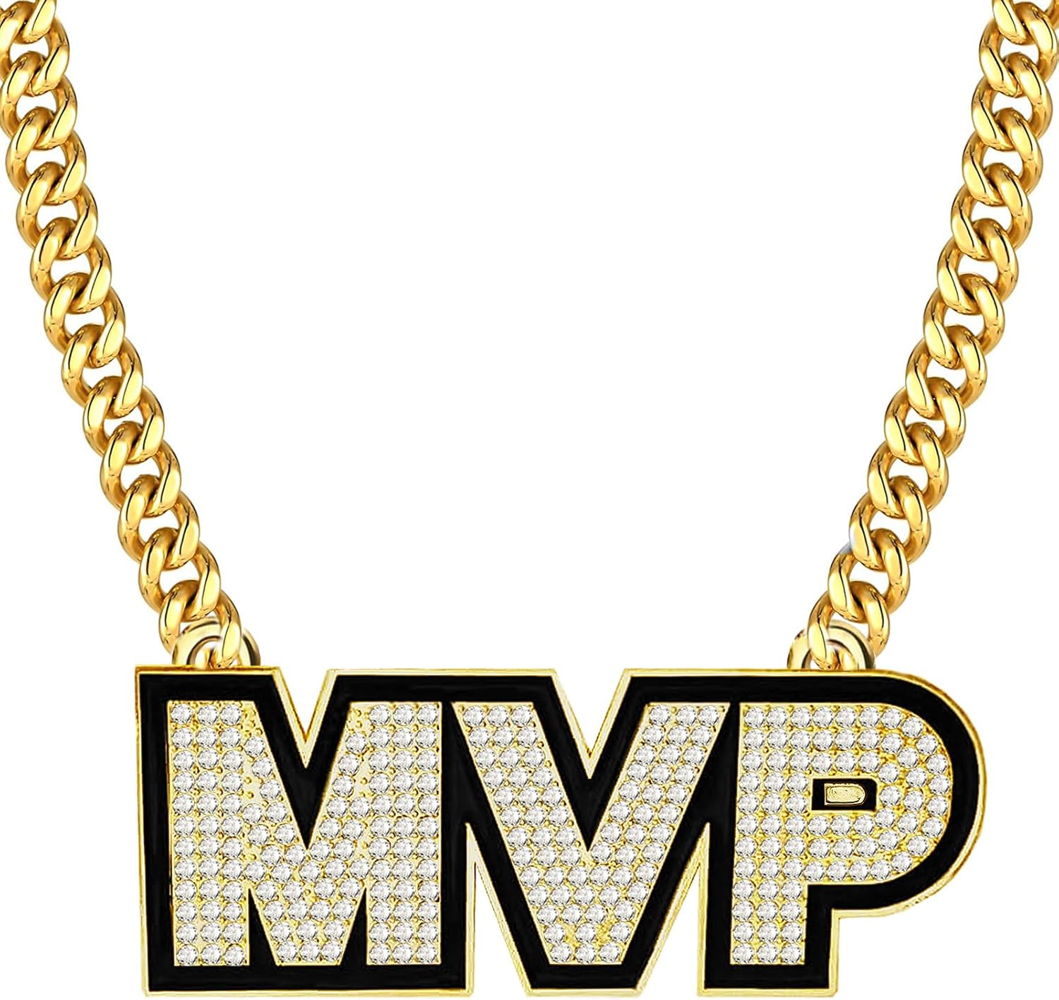 MVP Championship Cuban Link Medal Award Metal Award Winner Prize Trophy Pendant for Winner Adults Player Team Football Soccer Baseball Basketball Softball