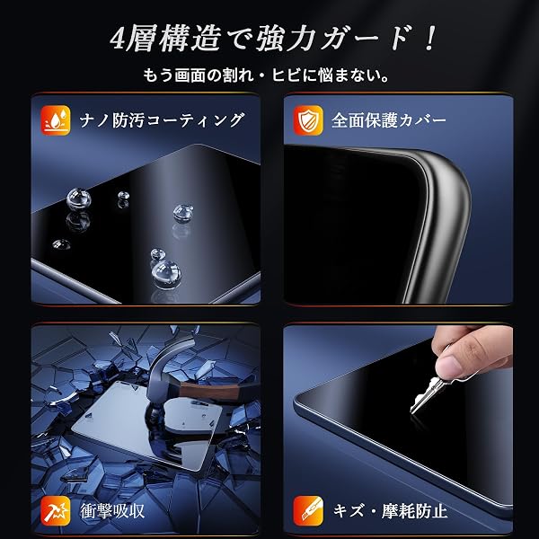 【2枚入り】アルパイン(ALPINE) 11インチ ハイエース 200系 用 カーナビ 保護フィルム ビッグX11 XF11NX XF11NX2S ナビフィルム 4H ナノフィルム 高感度タッチ 貼付簡単 傷&指紋防止 車内 アクセサリー カスタム 内装パーツ - 2