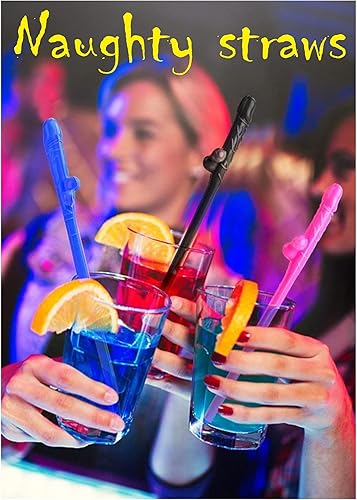 Miniatura 9 de Pajitas Pennis para adultos, 10 unidades, pajitas Willy Pennis, divertidas pajitas para beber, pajitas de fiesta de novia, pajitas de despedida de