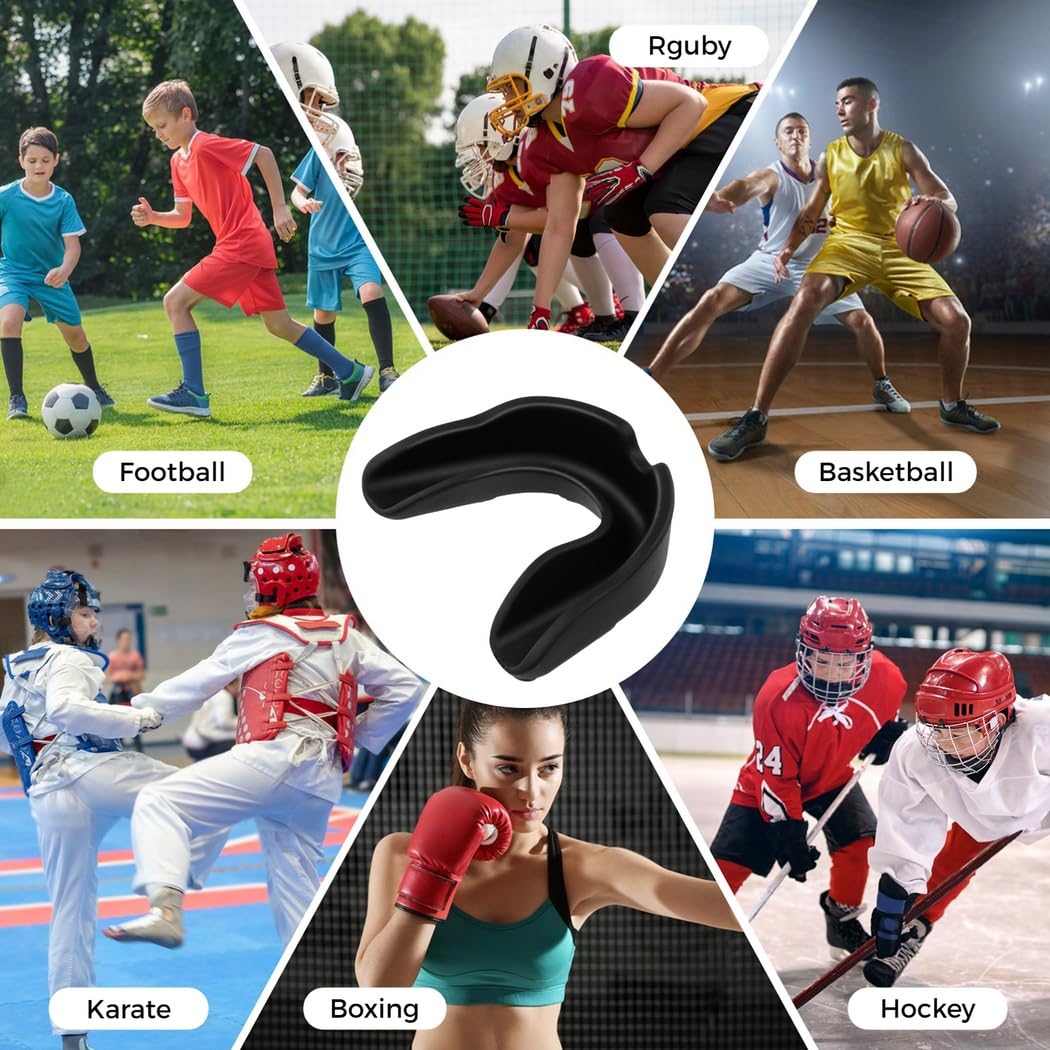 Kinder Sport Mundstücke, 50er Pack Jugend Mundschutz Athletic Zahnschutz für Männer & Frauen beim Boxen, Hockey, Lacrosse, Basketball