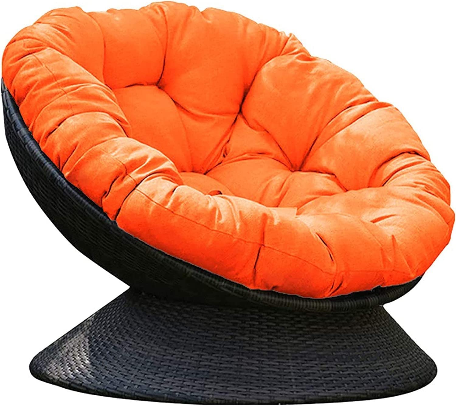 Chaise ronde en coton orange de 80 cm pour le confort intérieur et extérieur