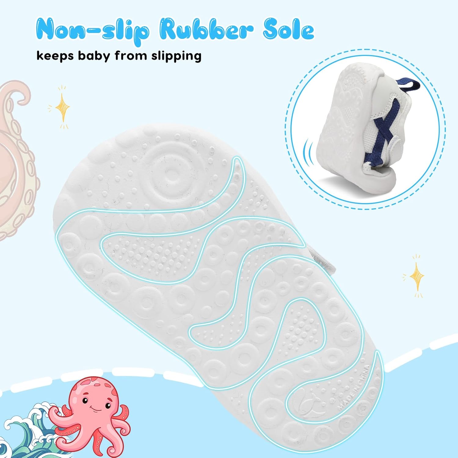 Scurtain Baby Shoes Boy Girl First Walking Shoe Infant Crib Breathable Sneakers Lightweight Barefoot Shoes for Babies - Image 6