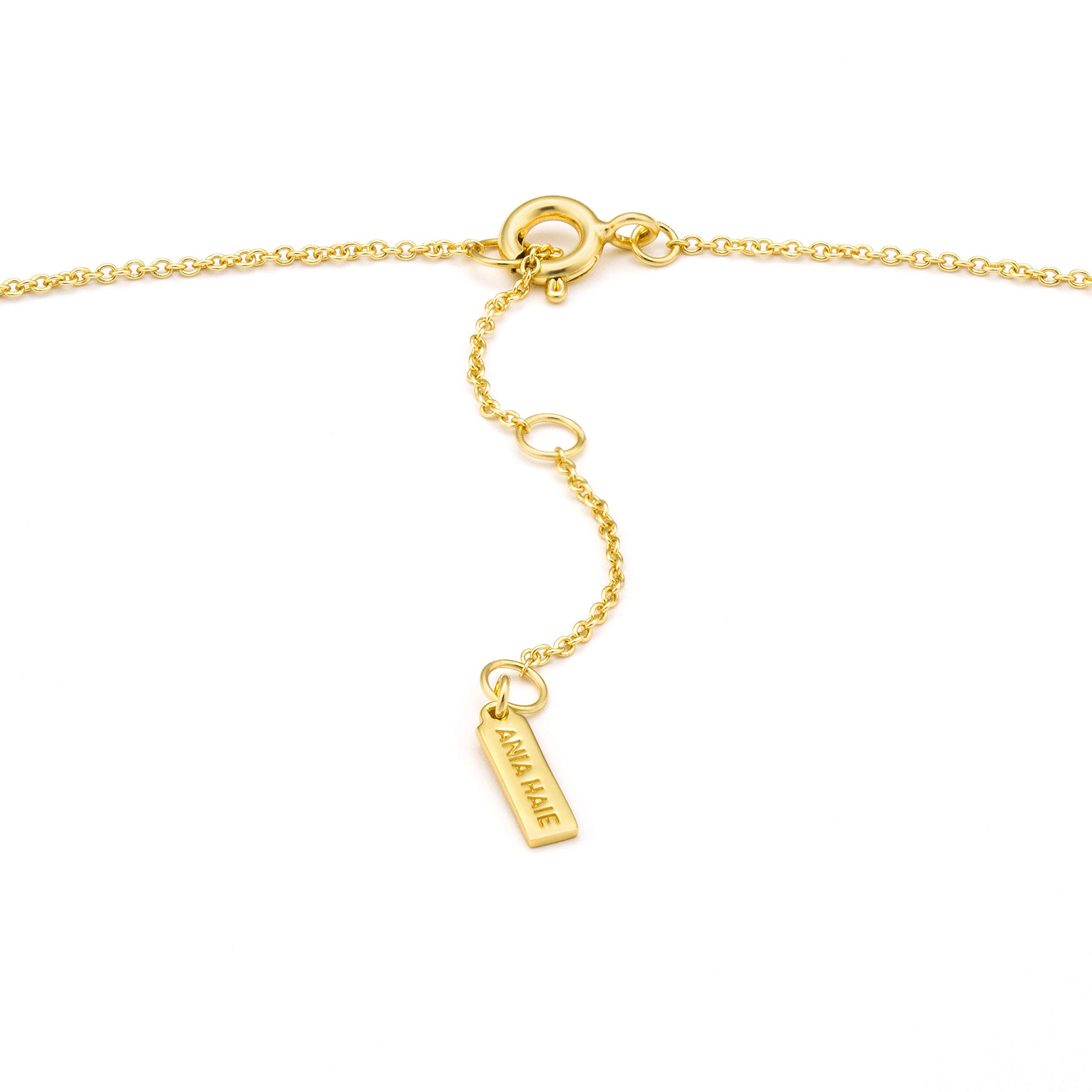 ANIA HAIE Damen Halskette MINERAL GLOW Turquoise aus Sterling Silber, besetzt mit einem Türkis Anhänger, Länge 46cm + 5cm Verlängerung, inkl. Geschenkverpackung