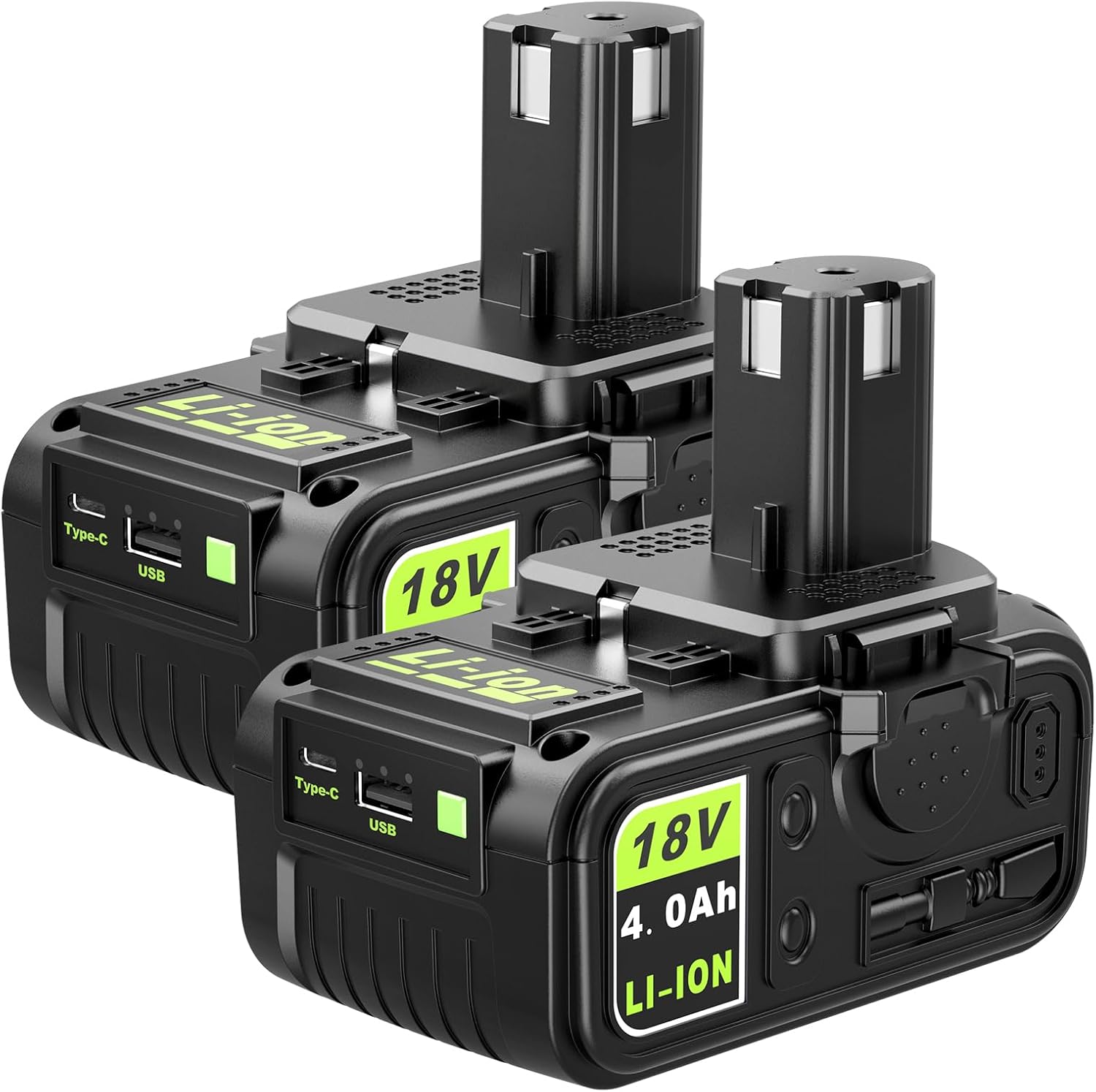 Abeden 2 Packs Replacement Ryobi 18v Battery...