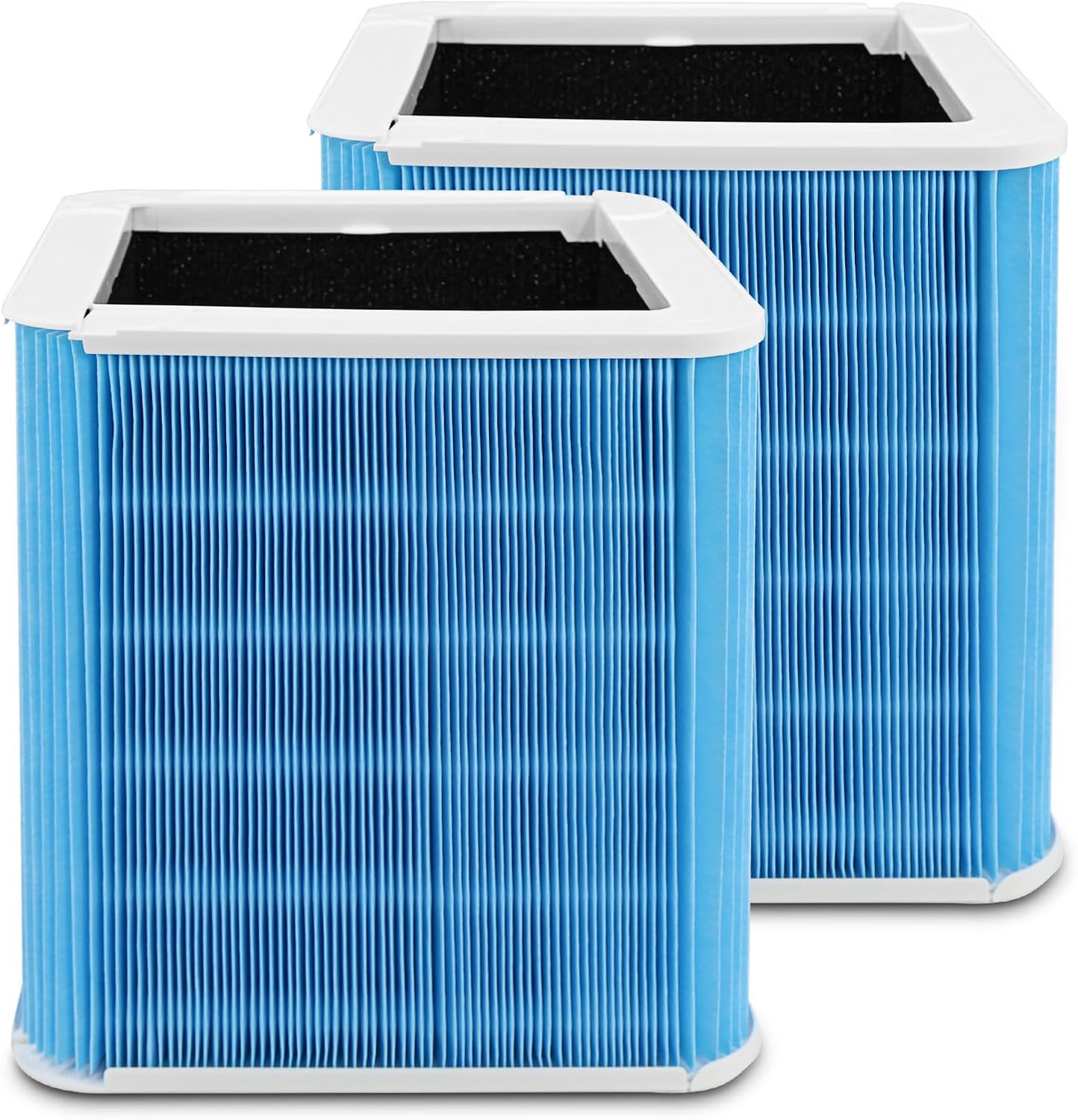 211+ Replacement Filter Compatible with 211+ Air Purifier, 2-Stage Filtration System and Activated Carbon Filter, Blue, 2 Pack