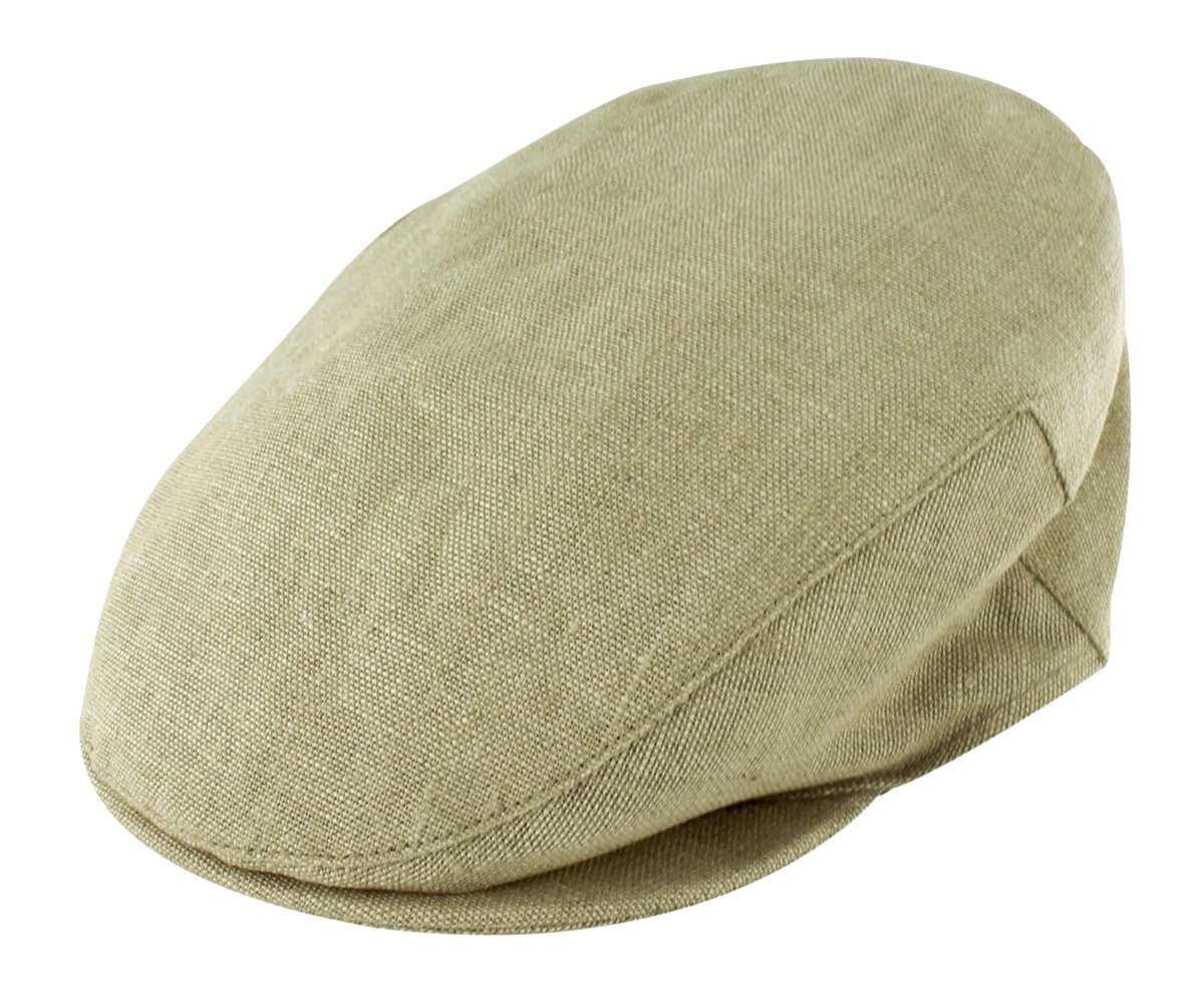 Failsworth Millinery Irish Linen Cap in Natural, Size: Medium (57cm)