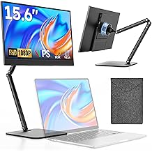 Dopesplay Portable Monitor, 15.6" FHD 1080P IPS Travel Monitor for Laptop, Foldable Stand &amp; Carry Case Included, USB-C Screen Extender for Laptop Mac PC Phone Xbox PS4/5 Switch
