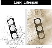 Vista 6 de BBMI Remote Control Traffic Light, Red Yellow Green LED Wall Lamp, Aluminum Style Traffic Lamp, DC9-12V(with Plug).