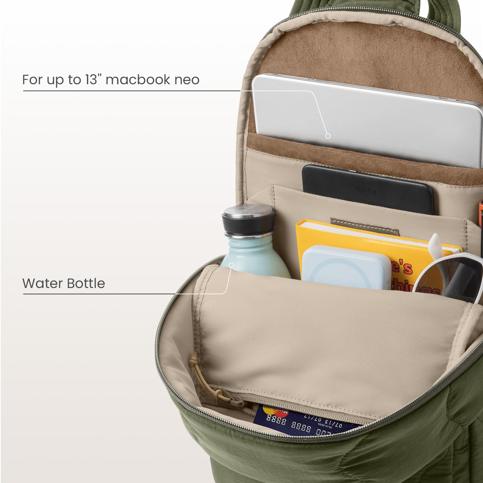 tomtoc Puffy Sling Plecak dla kobiet, modny, wysokiej jakości torba crossbody na iPada A16 27.9 cm, iPad Air M3/M2, iPad Pro M4/M2/M1, Nintendo Switch 2, lekka torba na klatkę piersiową, plecak na