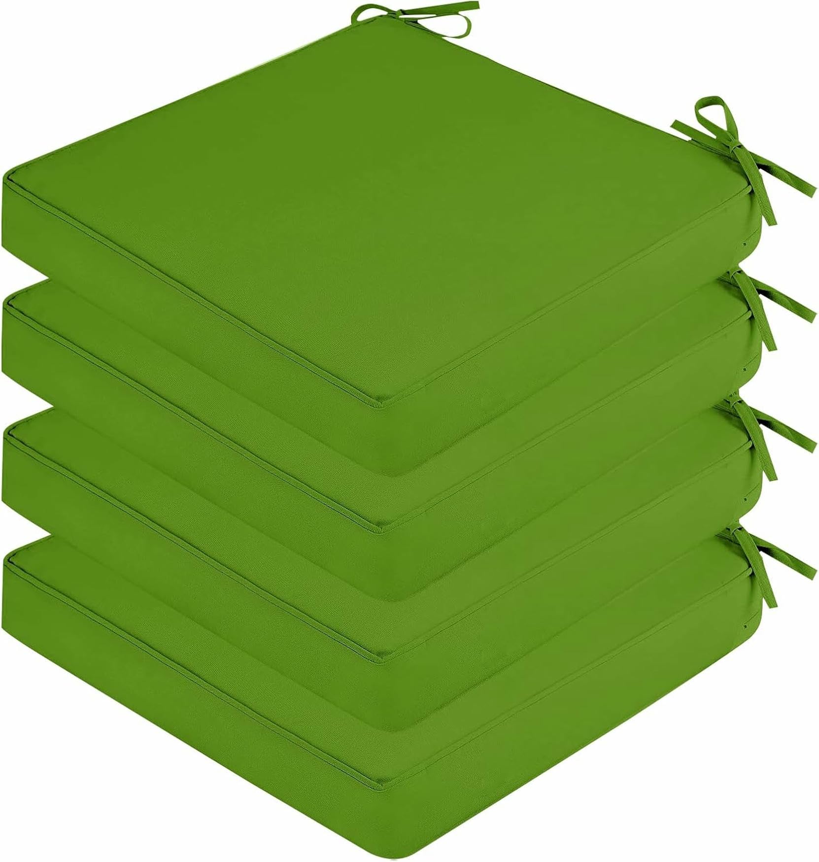 Coussins étanches en mousse viscoélastique pour mobilier de jardin vert