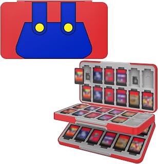 ATiC Switch1/2/Lite/有機ELモデル ソフトケース カード収納ケース OverallRed