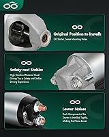 Vista 4 de SCITOO Arrancadores 128000-9980 18450N aptos para Kawasaki (UTV) KAF300 Mule 500/520/550 286cc KM-21163-2109