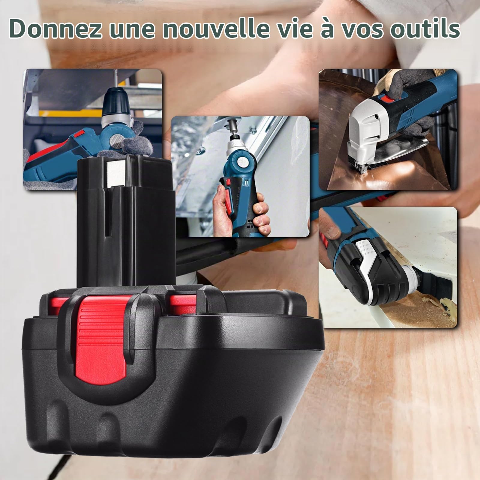 2X 12V 3.6Ah pour Bosch Batterie Ni-MH de Remplacement BAT043 BAT045 BAT120 BAT049 BAT139 PSR 12VE-2 PSB 12VE-2GSB 12VE-2GLI 2607335261 2607335273 2607335374 Outils électroportatifs
