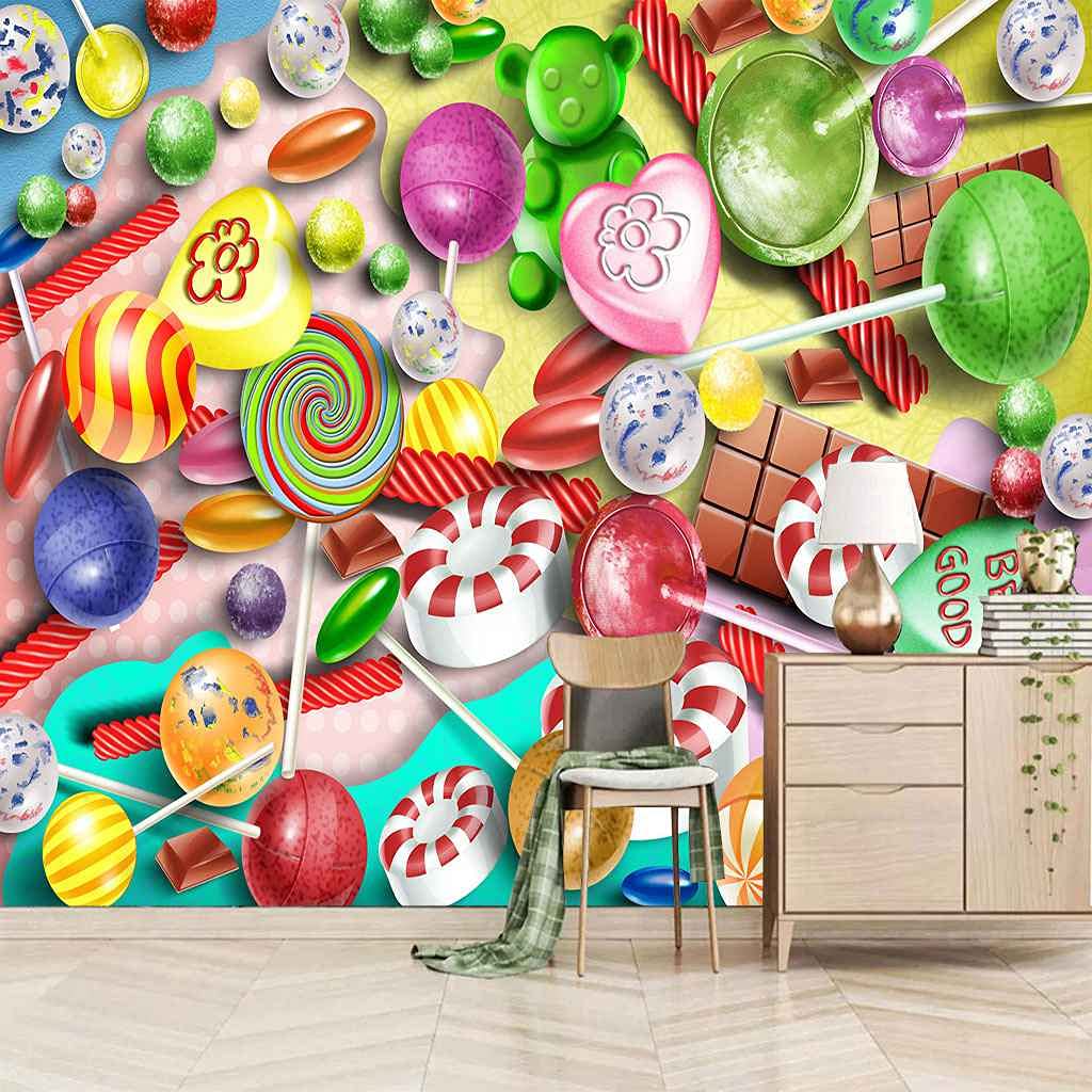 Papier peint salon et chambre d'enfants adhésif pour relooker sans colle 400x280