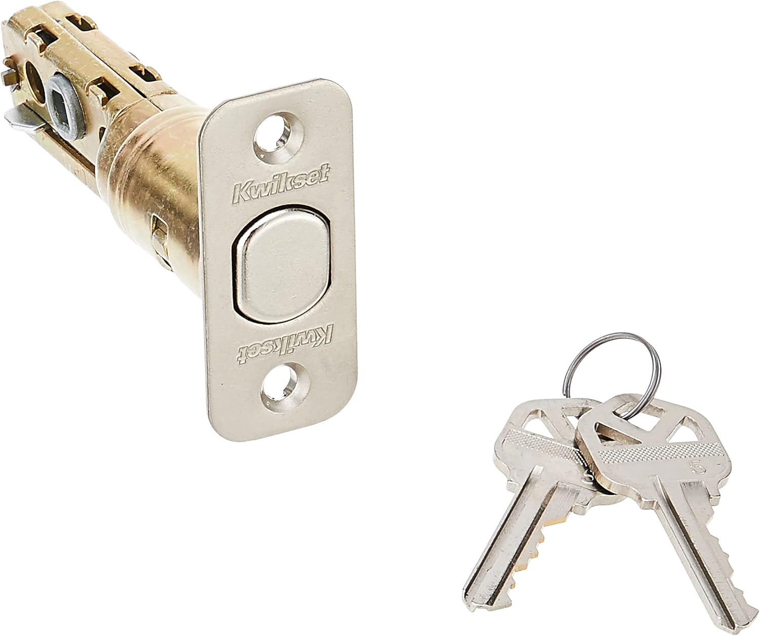 Kwikset 985 Double Cylinder Deadbolt featuring SmartKey® in Satin Nickel