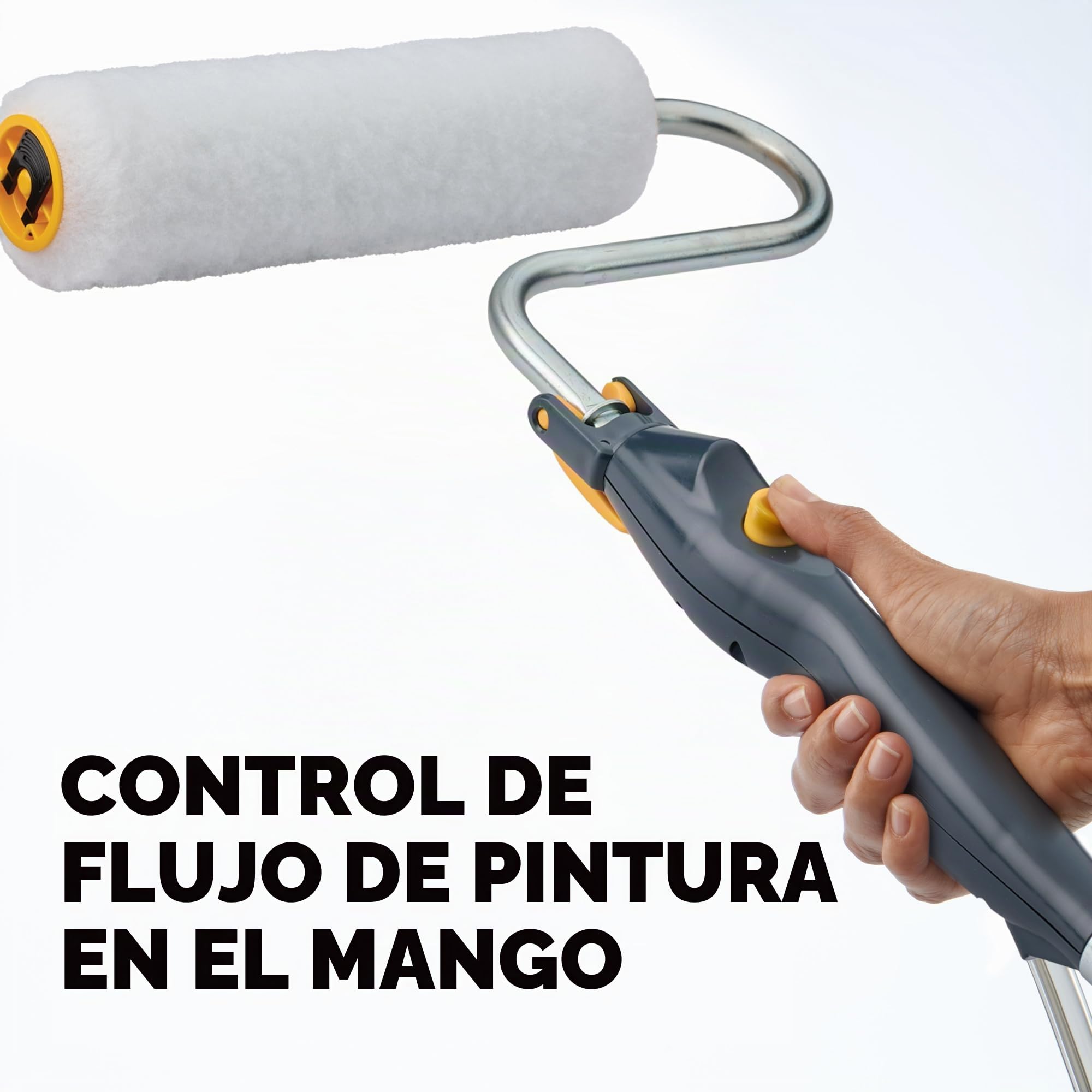 Wagner Spraytech 2461319 PowerFlow EZ Roller - Rodillo eléctrico con alimentación directa, ideal para proyectos de pintura grandes y multiespacio